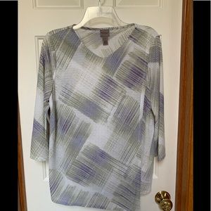 Chico’s pastel 3/4 sleeve top